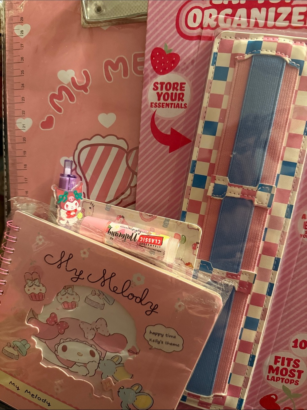 Multiples Pink My Melody Notebook & Organizer Set